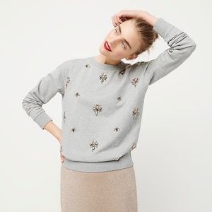 J CREW EMBELLISHED CHANDELIER SWEATSHIRT